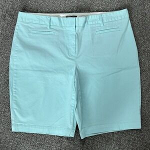 *NWT* Lands' End Mid Rise Seafoam Blue Shorts ~ Women's Sz 16 (msrp $39)